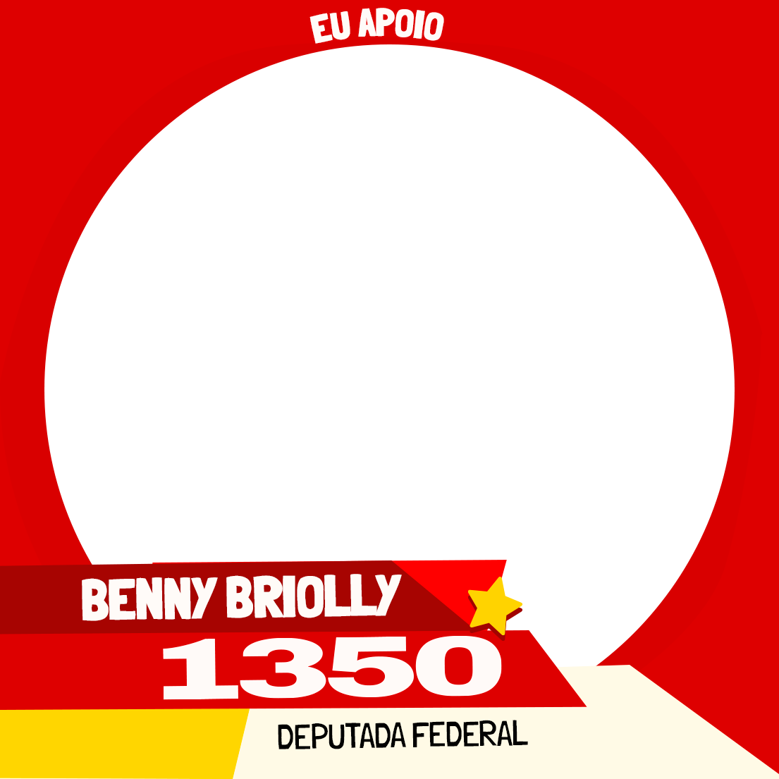 Moldura de Eu apoio Benny Briolly!