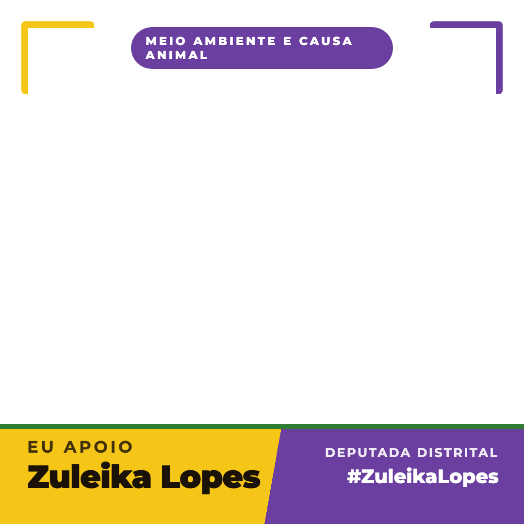 Moldura de Eu apoio Zuleika Lopes