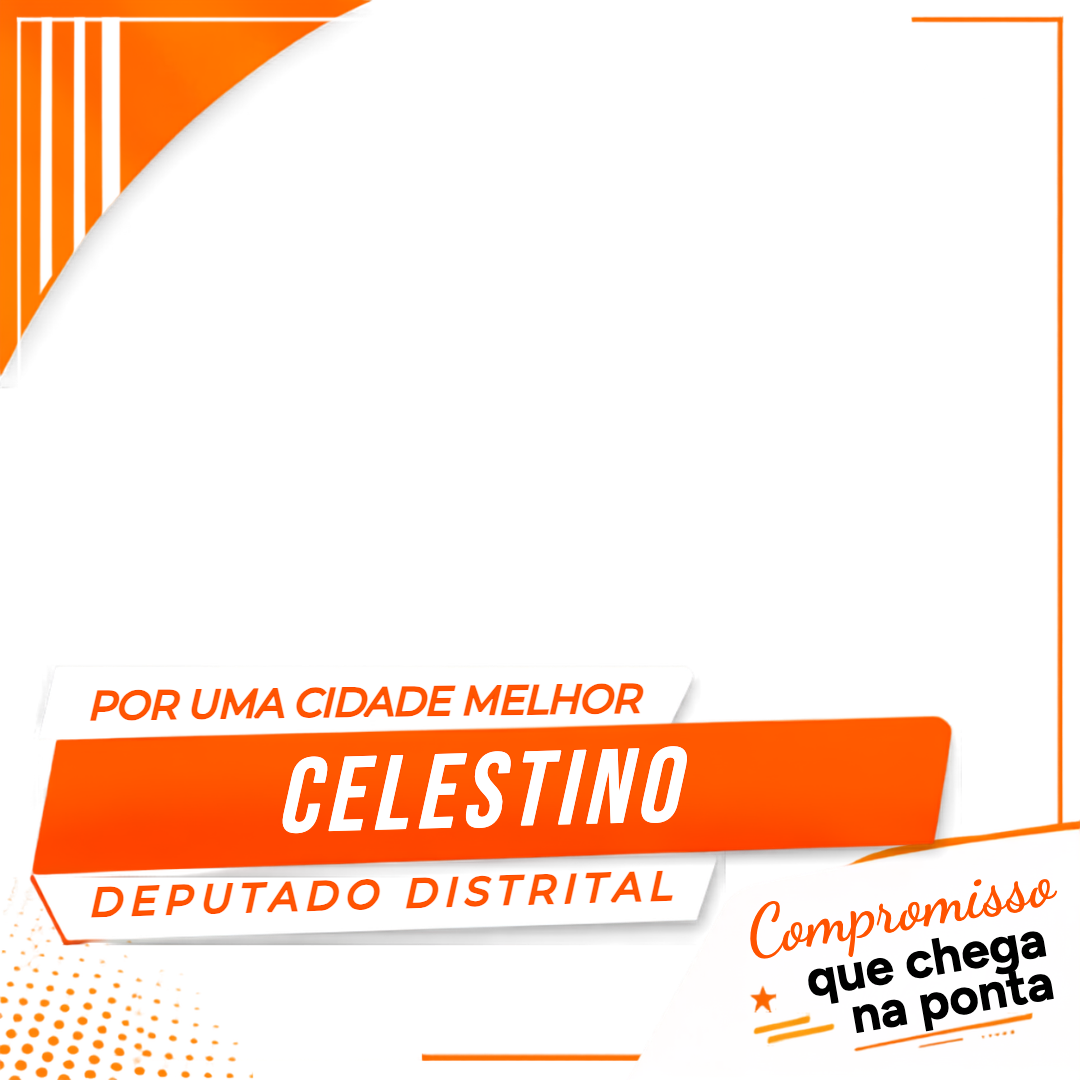 Moldura de Eu apoio Defensor Celestino