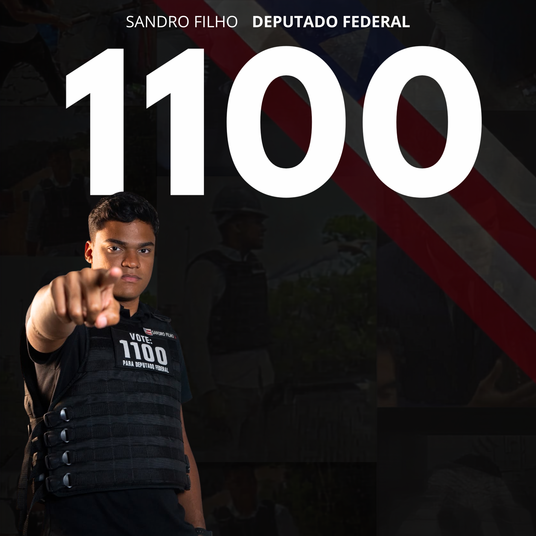 Moldura de foto com sandro filho